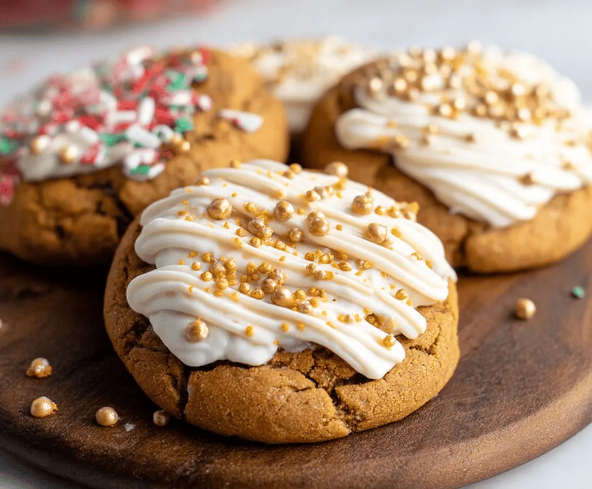 Easy CRUMBL Gingerbread Cookies
