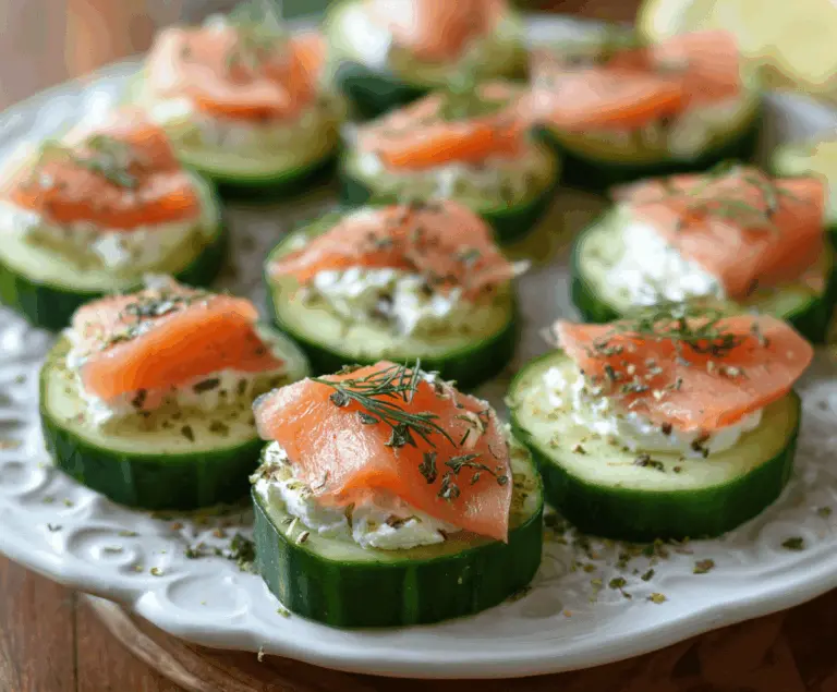 Cucumber Smoked Salmon Bites