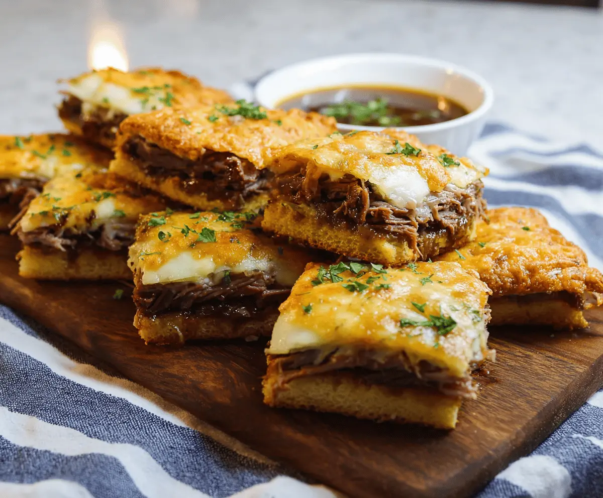 Easy French Dip Squares Recipe