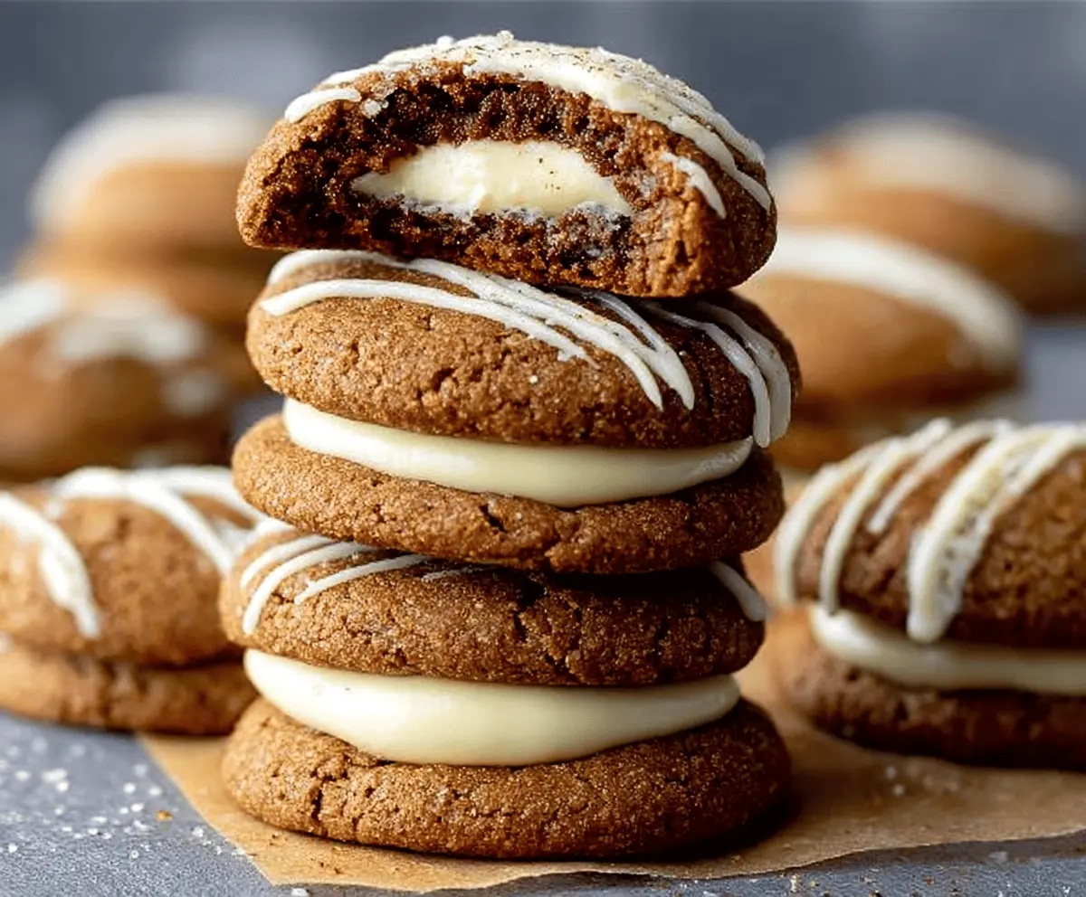 Gingerbread Cheesecake Cookies Recipe