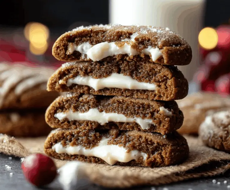 Gingerbread Cheesecake Cookies