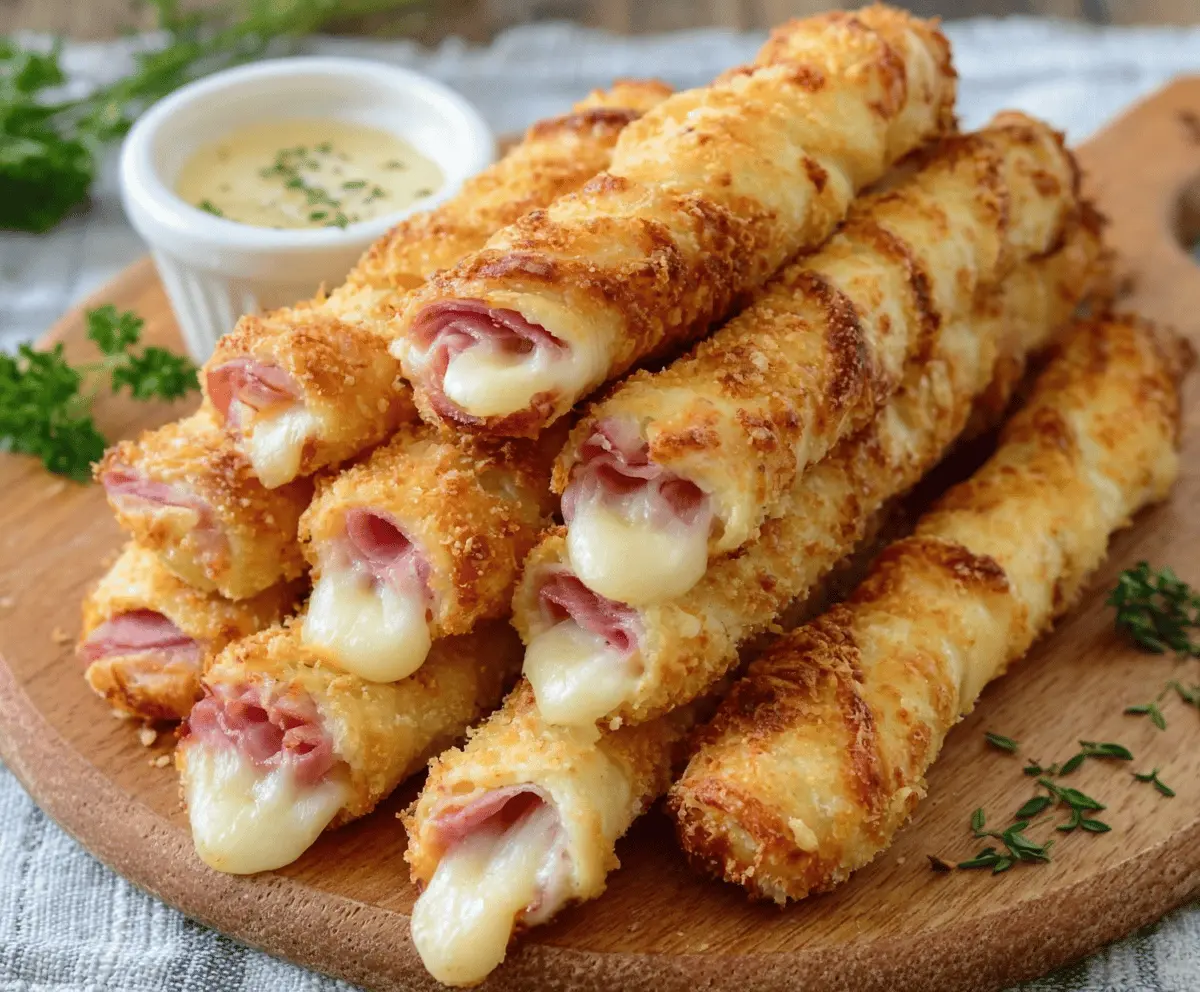 Easy Ham and Cheese Sticks Recipe