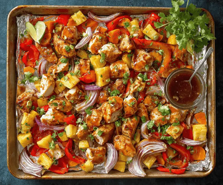 Hawaiian Chicken Sheet Pan