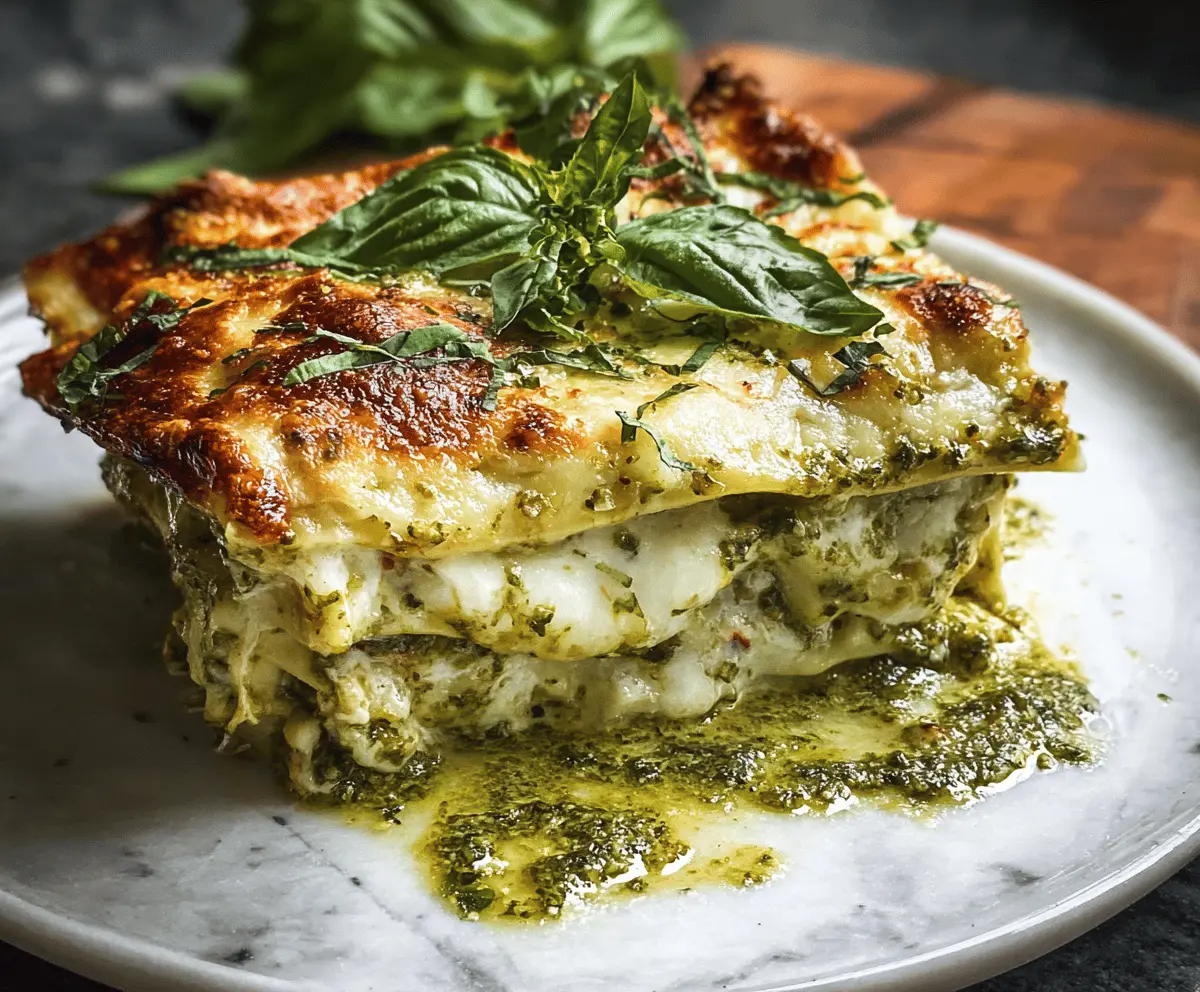 Easy Pesto Lasagna Recipe