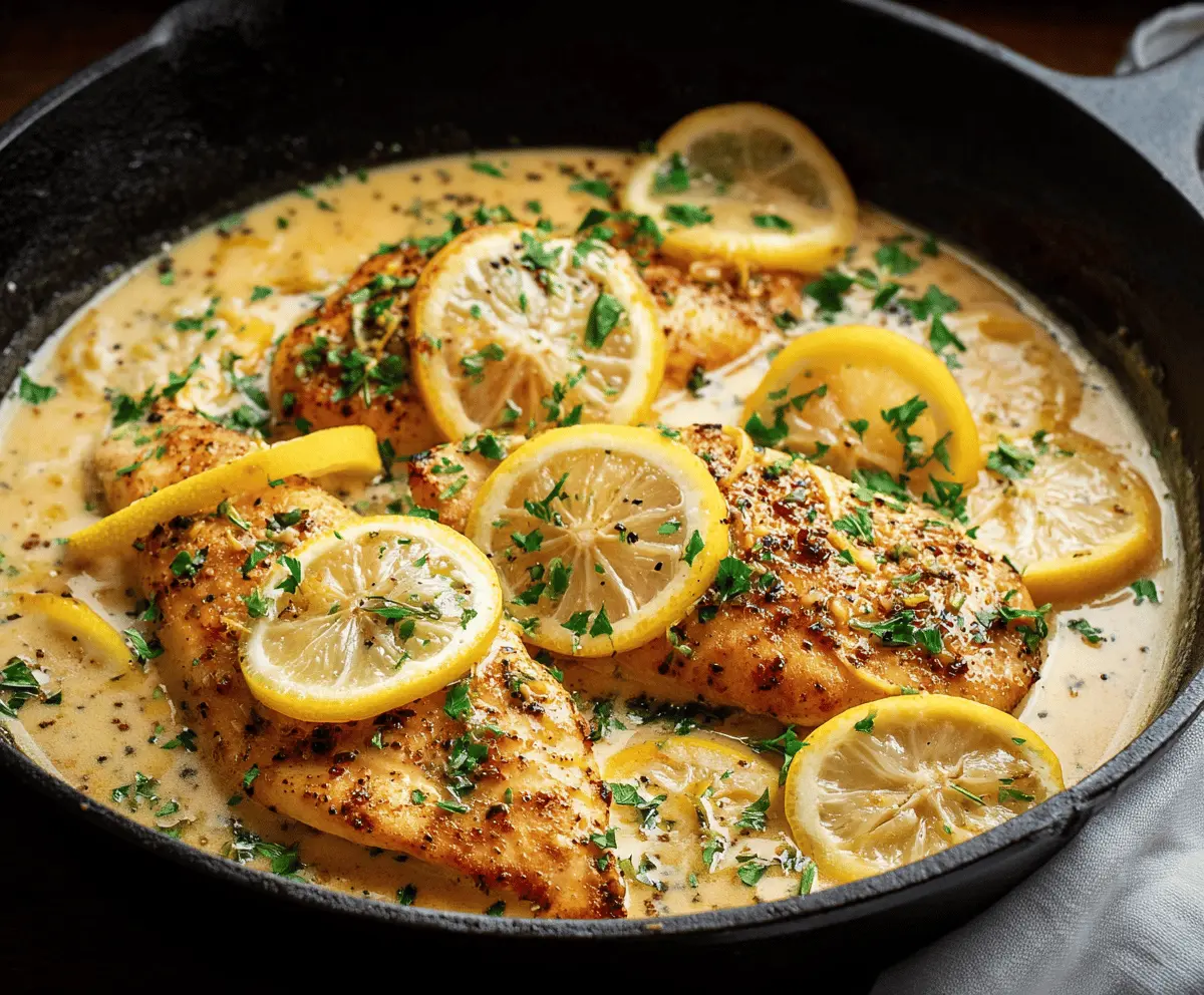 Easy Lemon Garlic Chicken Skillet
