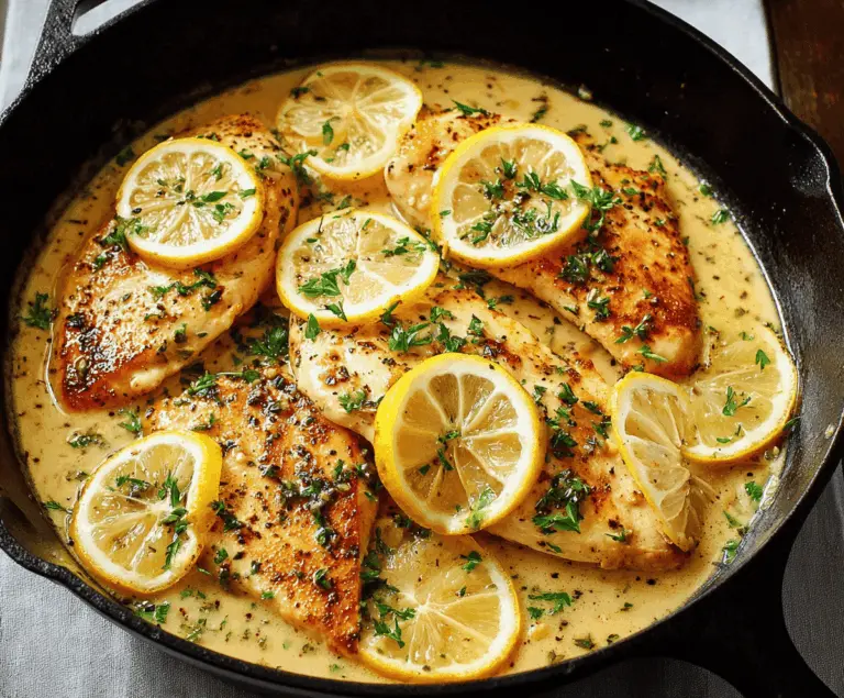 Lemon Garlic Chicken Skillet
