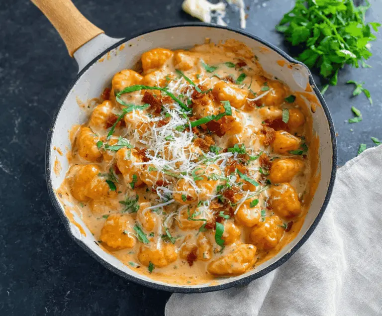 Millionaire Gnocchi with Creamy Sauce