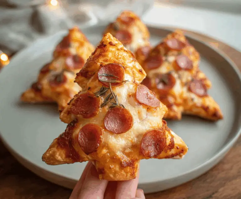 Puff Pastry Christmas Tree Pizza Bites