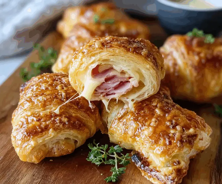Savory Ham and Cheese Croissant Delights