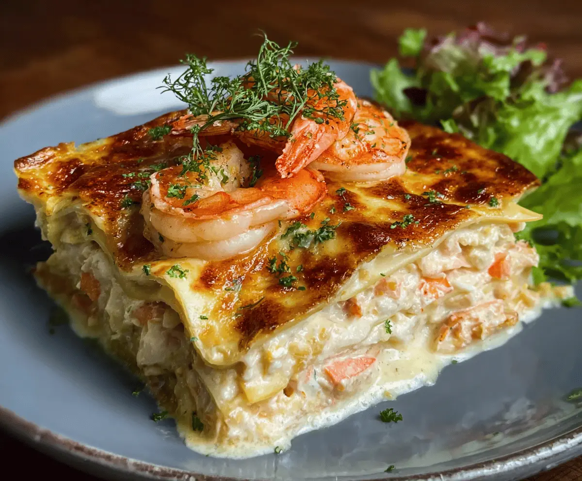 Delicious Shrimp Crab Lasagna Recipe