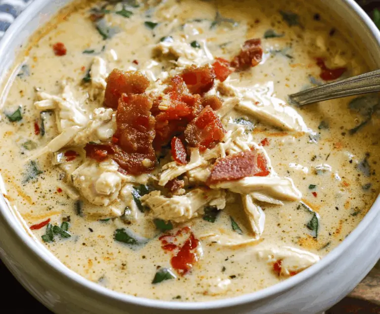 Slow Cooker Creamy Crack Chicken Soup