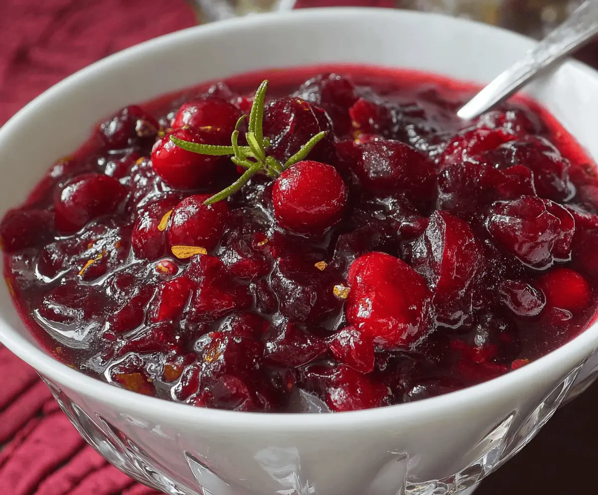 Easy Tasty Christmas Cranberry Sauce
