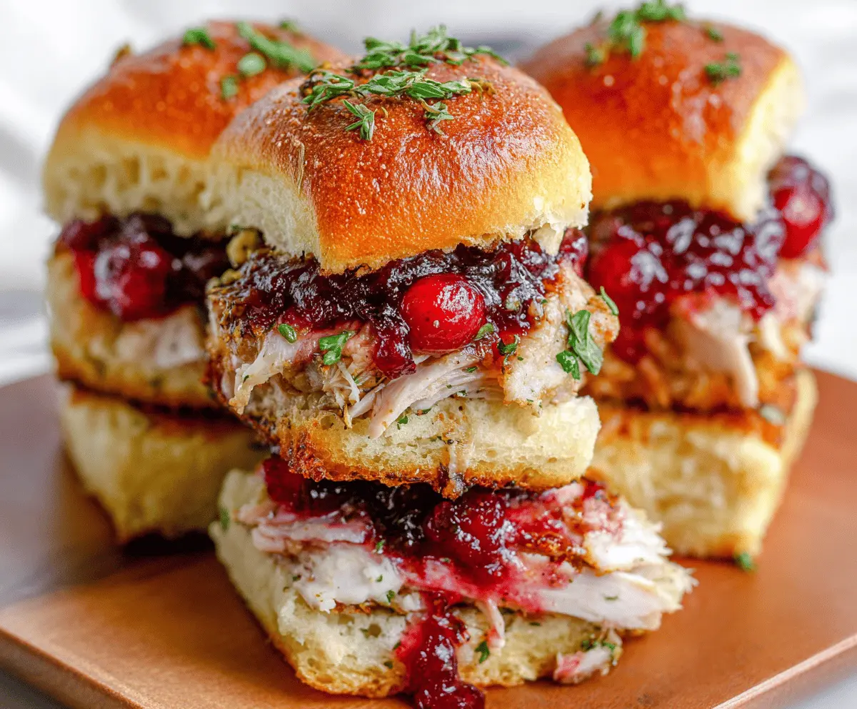 Easy Turkey Cranberry Sliders
