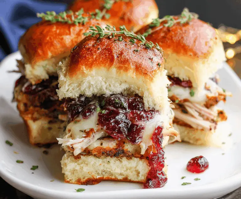 Turkey Cranberry Sliders