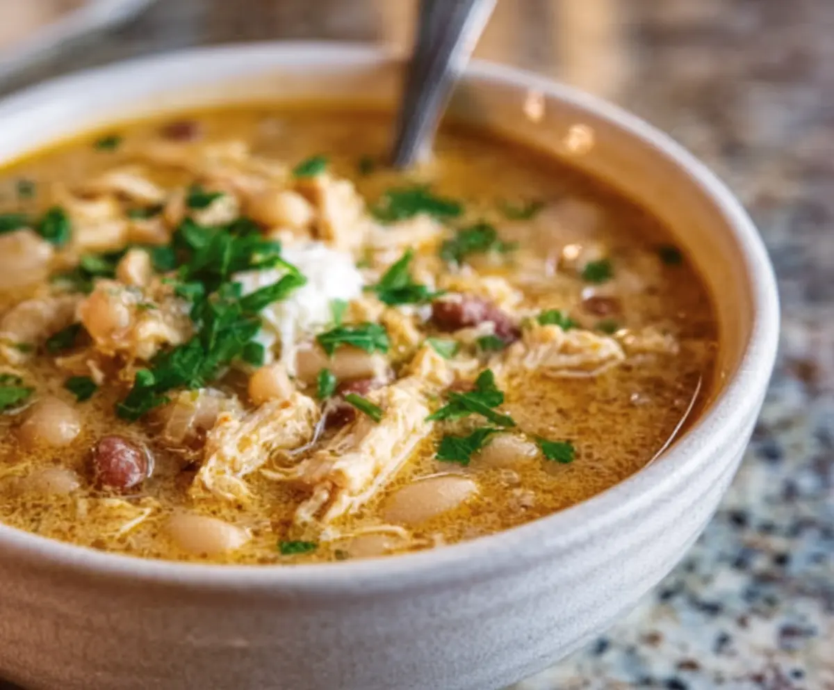 Easy Cajun White Chicken Chili