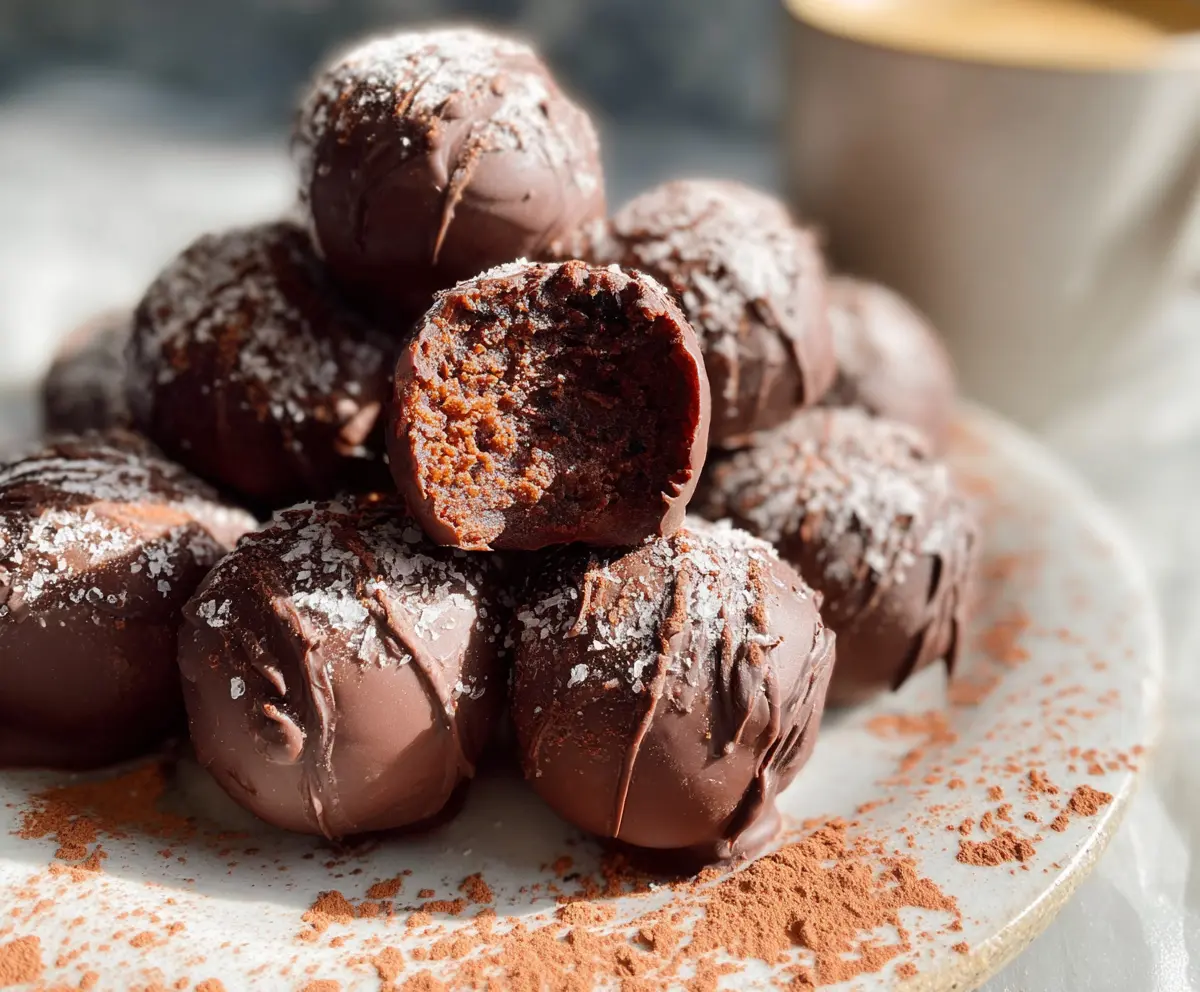 Easy Chocolate Brownie Protein Balls