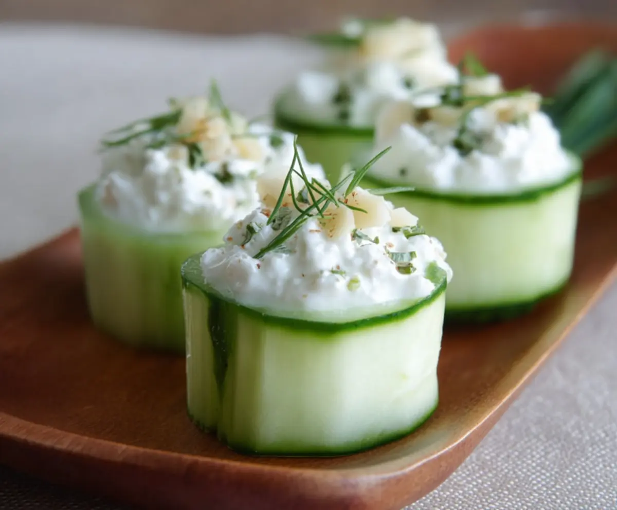 Fresh Cottage Cheese Cucumber Snack Cups
