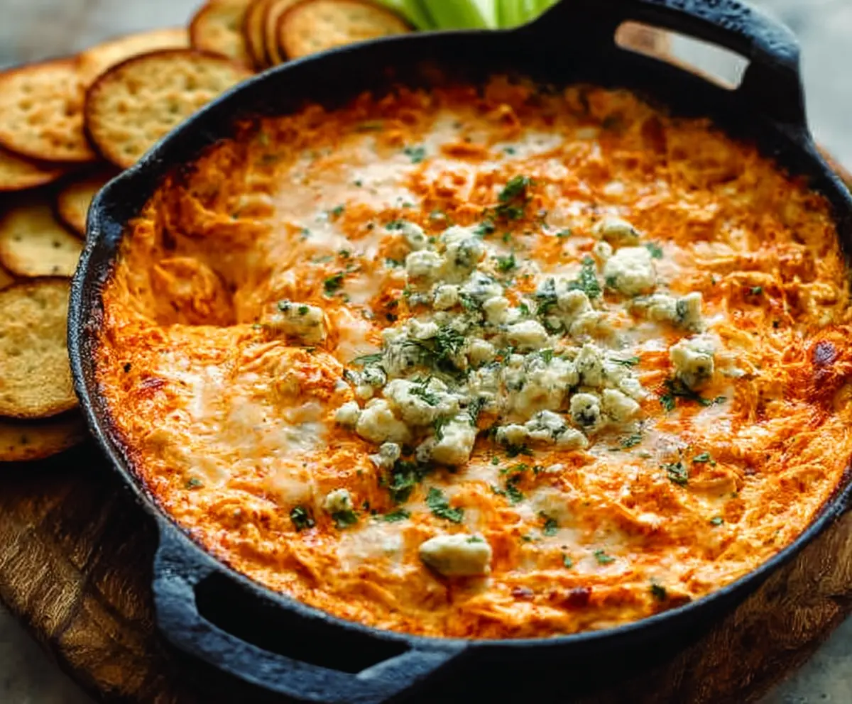 Creamy Spicy Buffalo Chicken Dip Recipe