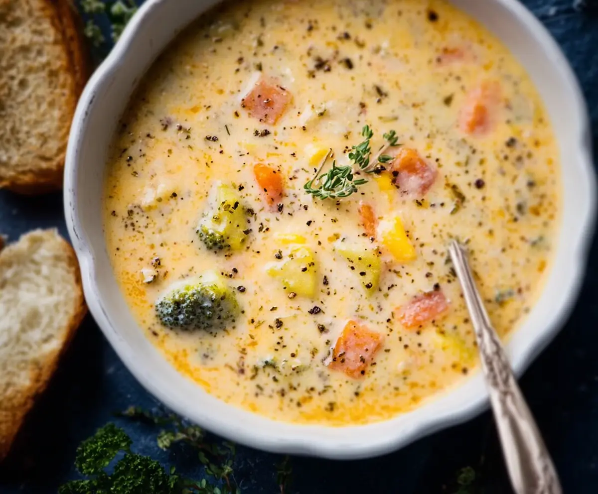 Easy Creamy Vegetable Soup Recipe