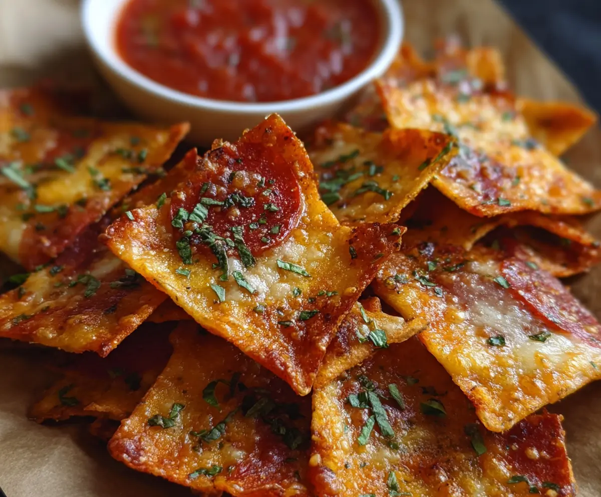 Crispy Pizza Chips Recipe