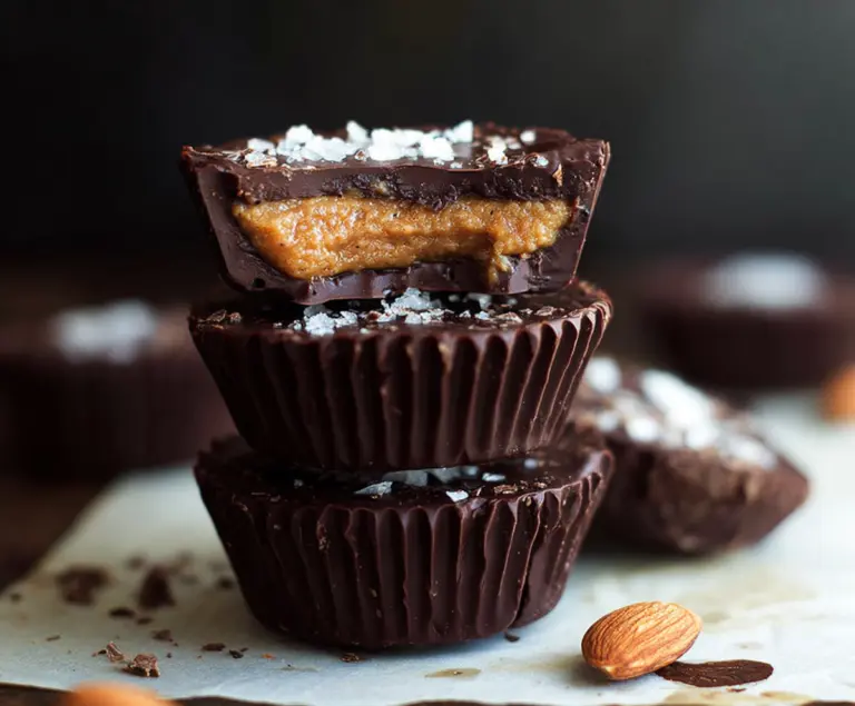 Dark Chocolate Almond Butter Cups