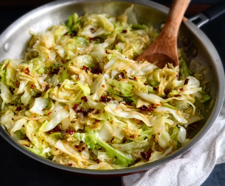 Garlic Butter Sautéed Cabbage