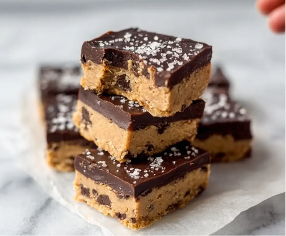 Healthy No Bake Cookie Dough Bars