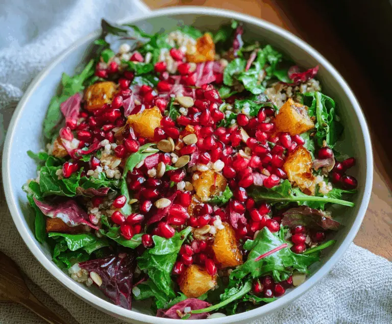 Healthy Winter Salad with Pomegranate