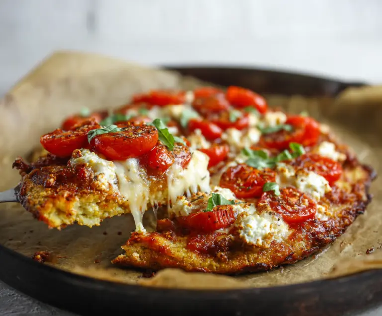 High Protein Cottage Cheese Pizza
