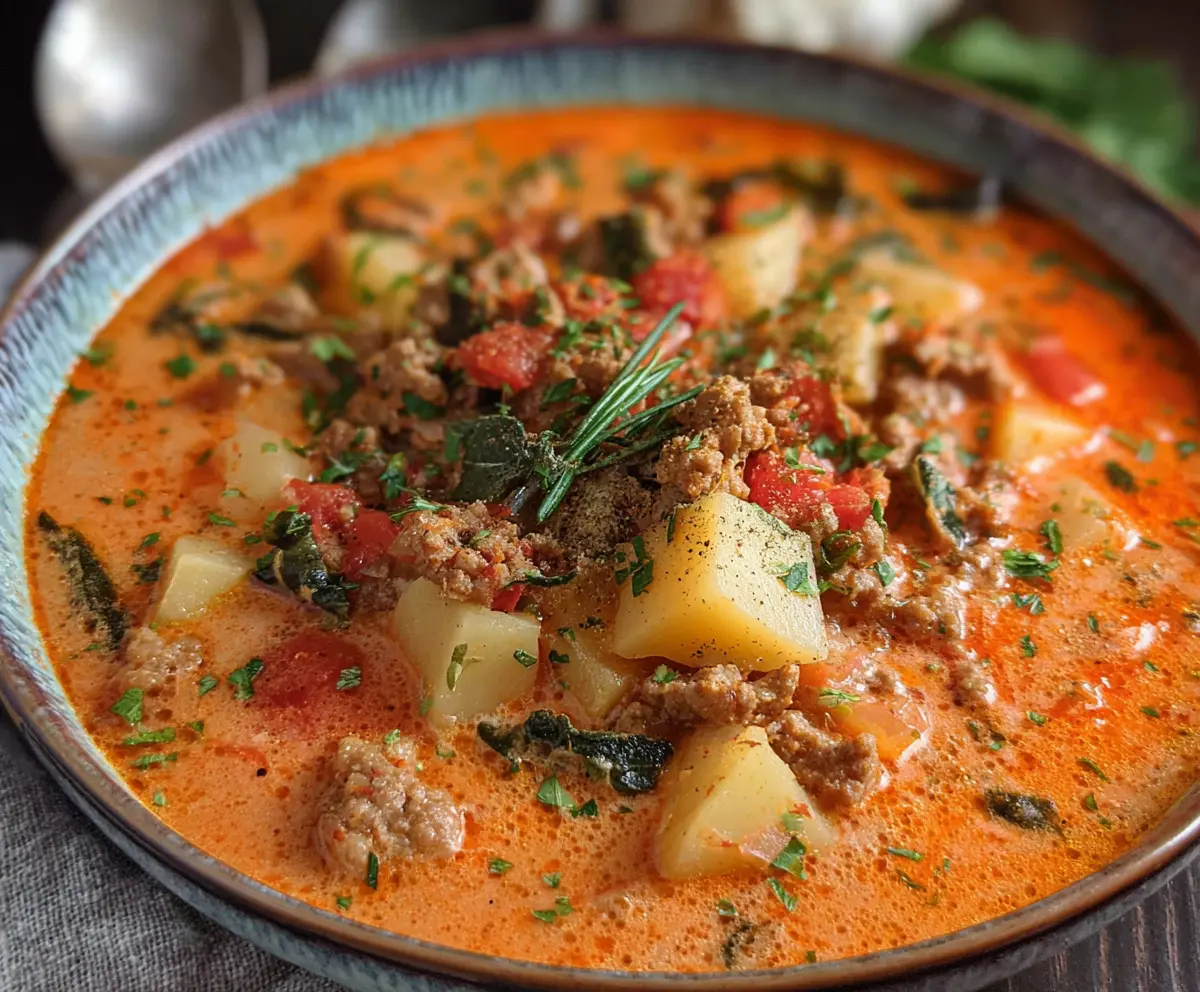 Easy Italian Sausage Potato Soup Recipe