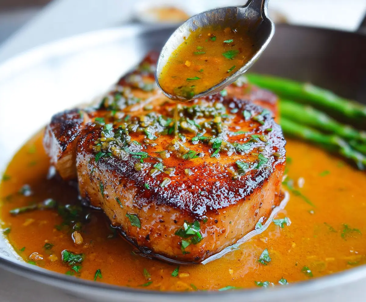 Juicy Pan Seared Pork Chops Recipe