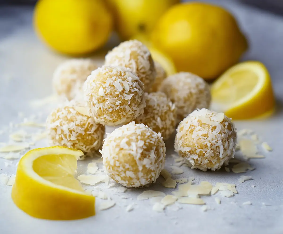 Lemon Coconut Protein Balls Recipe