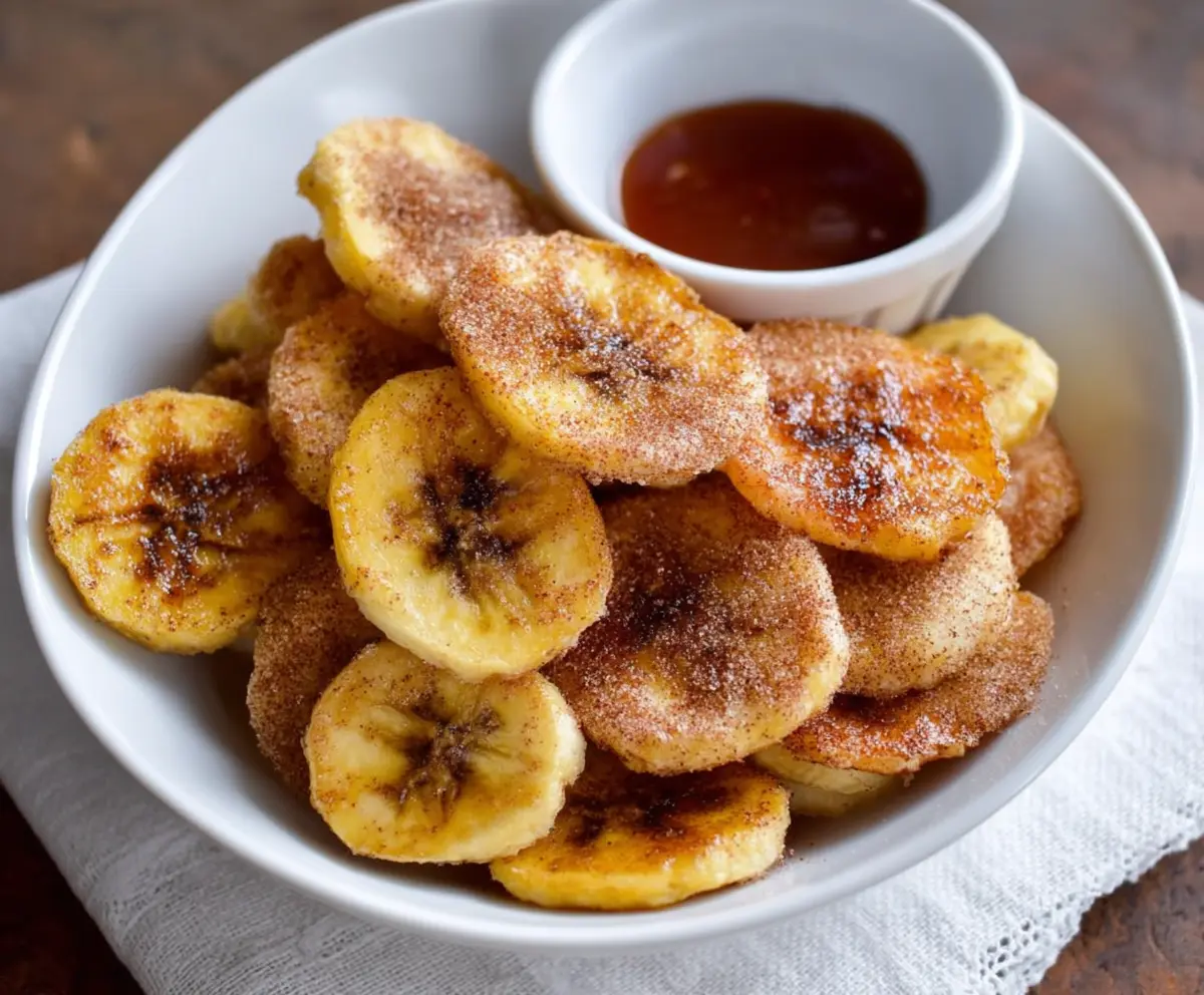 Quick Air Fryer Cinnamon Banana Chips