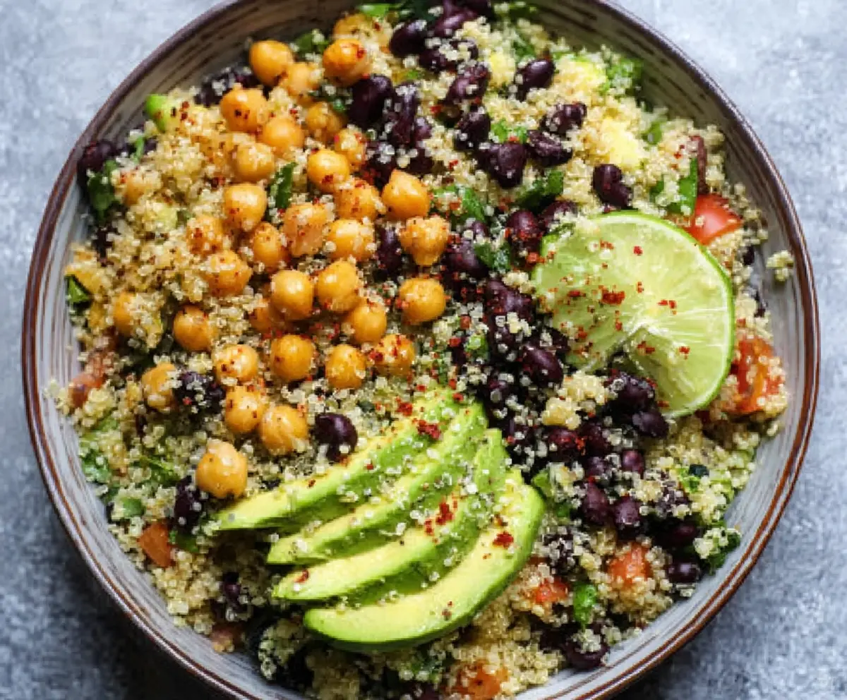Easy Quinoa Bowl with Avocado & Chickpeas