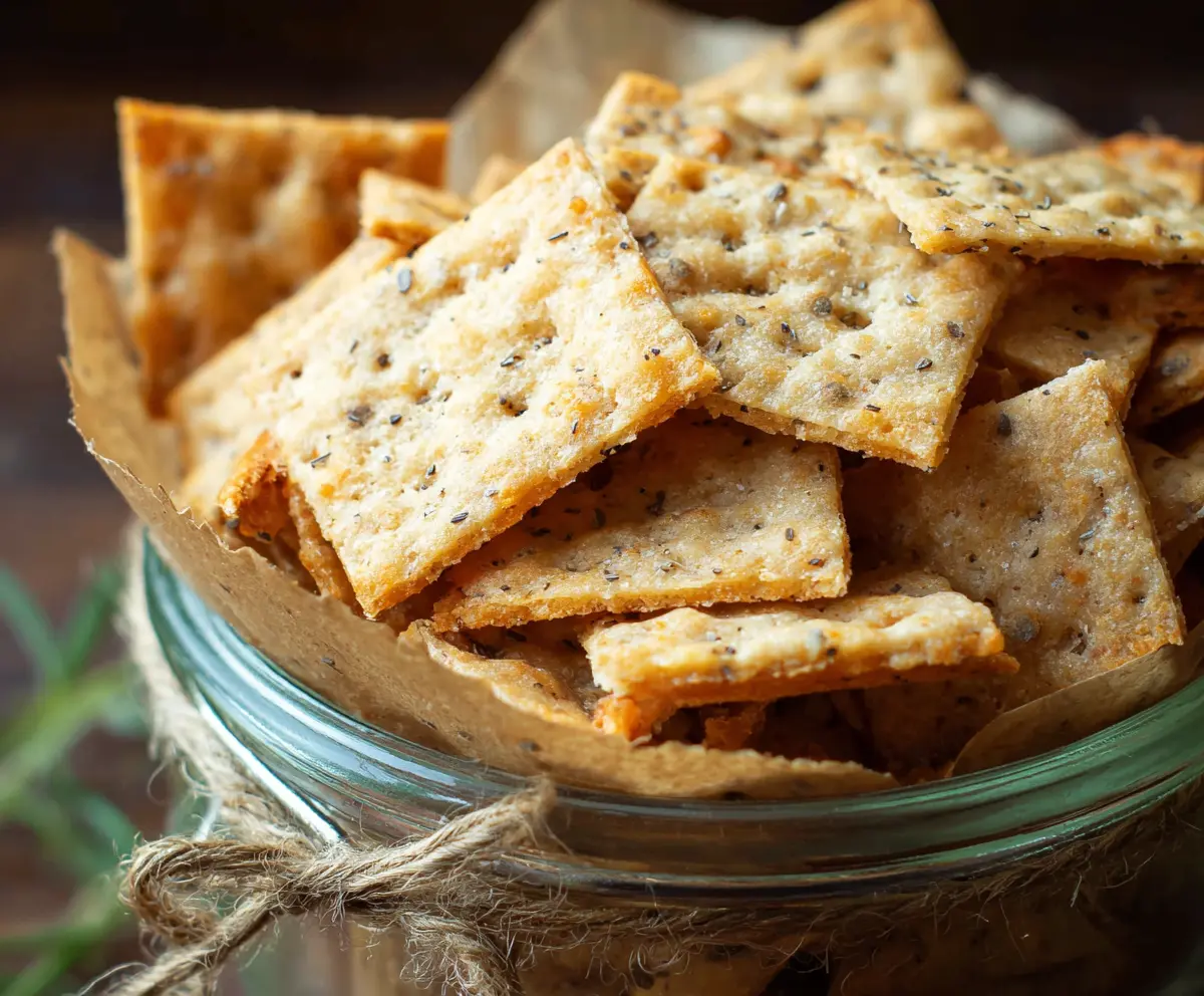 Easy Crispy Sourdough Discard Crackers