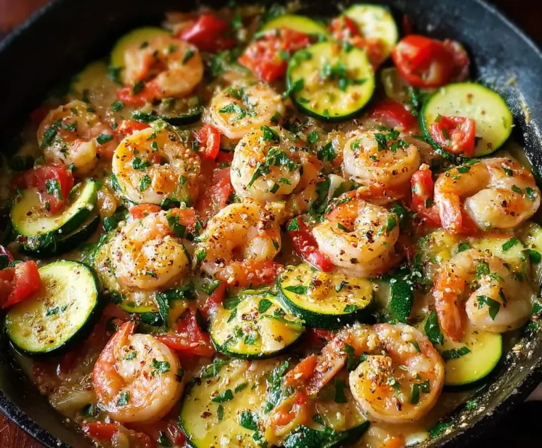 Shrimp and Zucchini Skillet