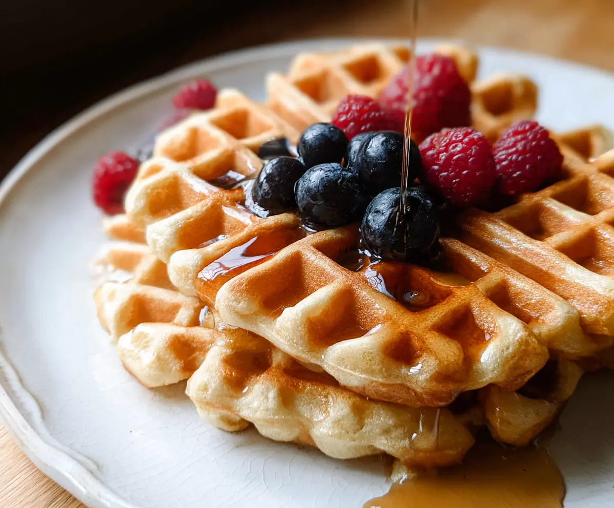 Easy Sourdough Discard Waffles