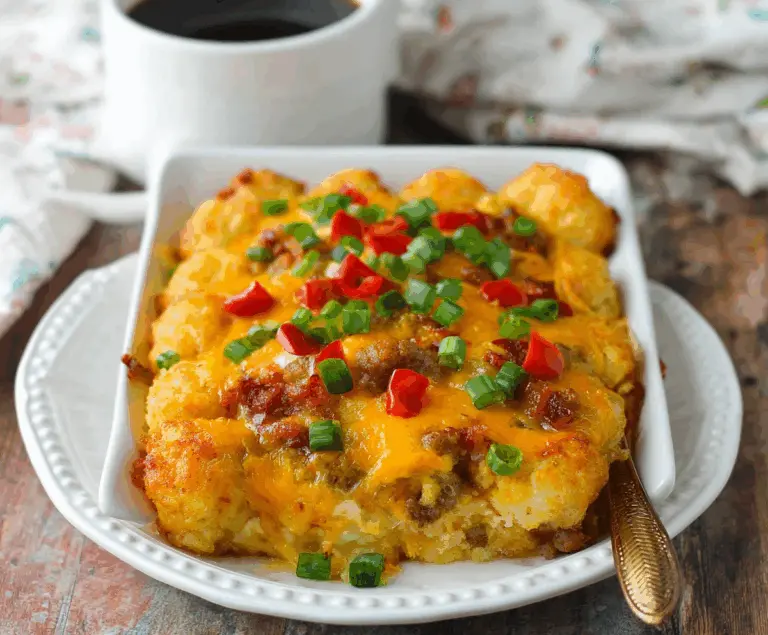 Tater Tot Sausage Breakfast Casserole
