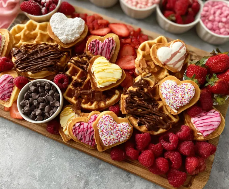 Valentine’s Day Waffle Board