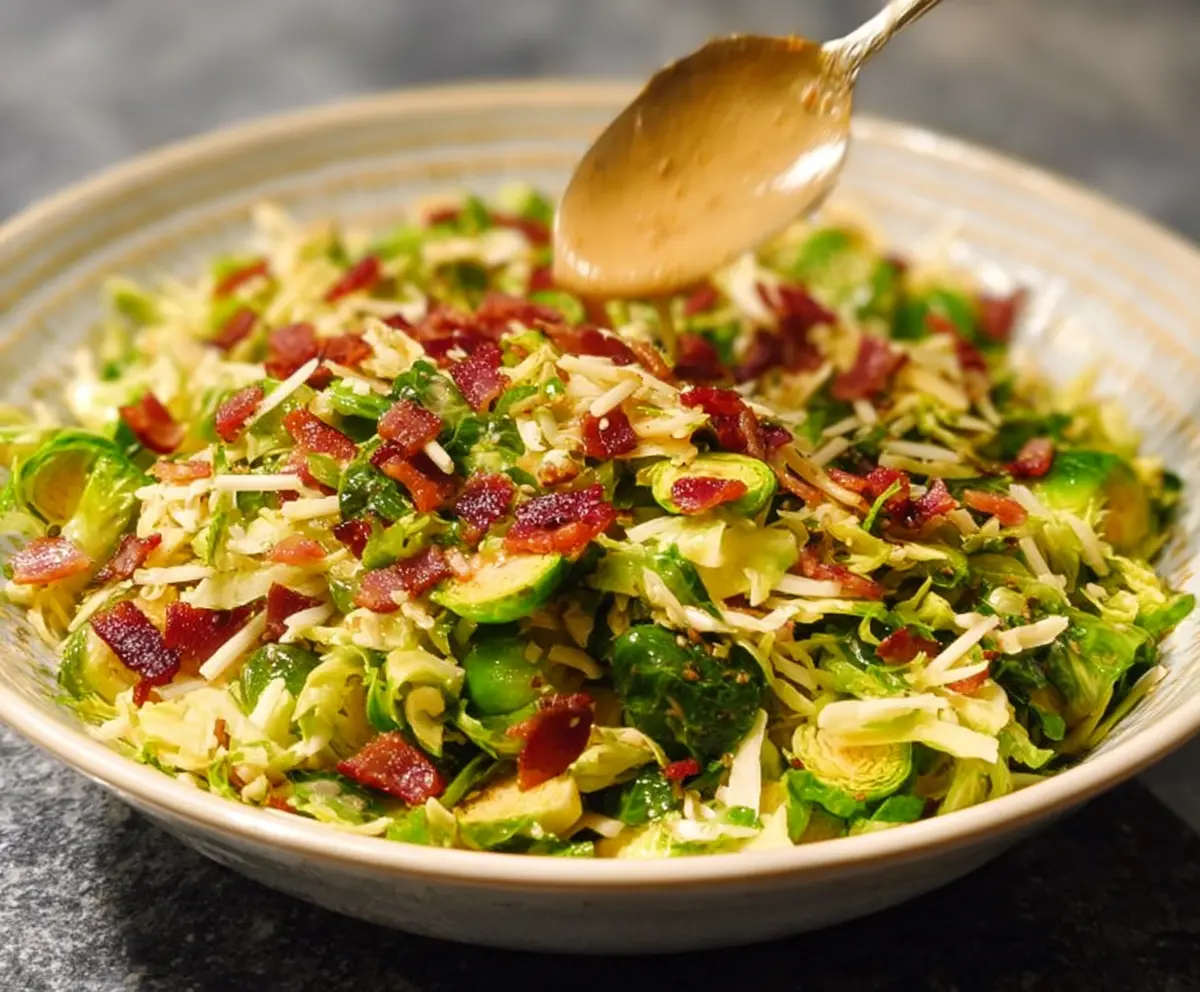 Warm Brussels Sprouts Bacon Salad Recipe