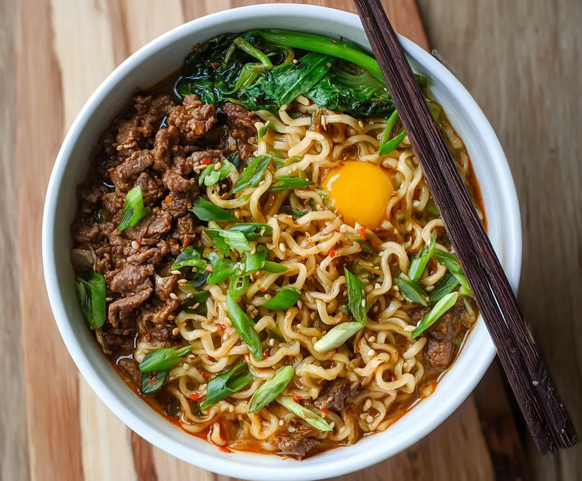 Easy Beef Ramen Noodles Recipe