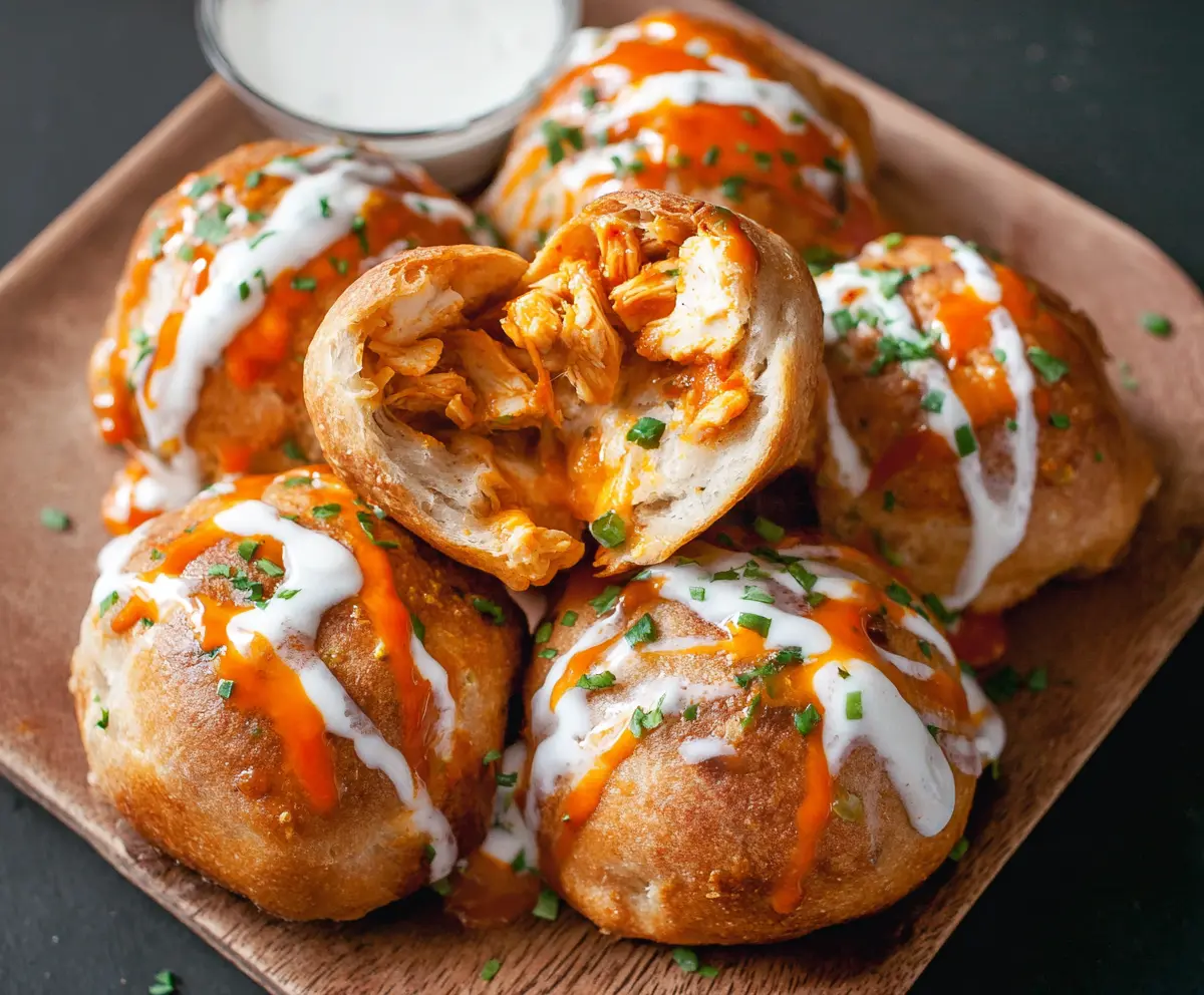 Easy Buffalo Chicken Bombs Recipe