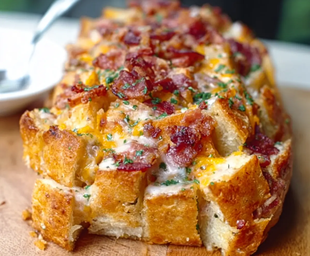 Cheesy Bacon Ranch Pull-Apart Bread