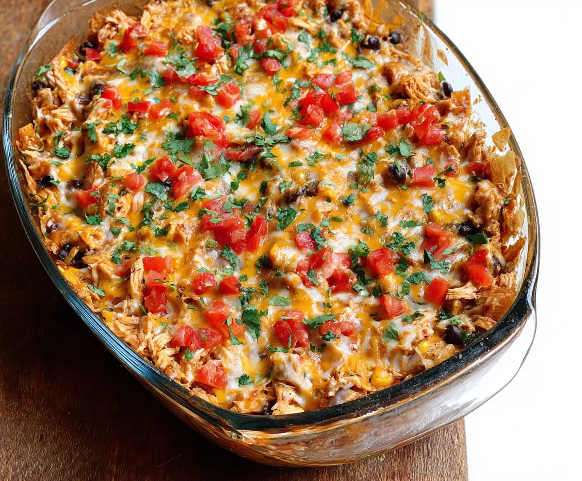 Easy Chicken Burrito Casserole Recipe