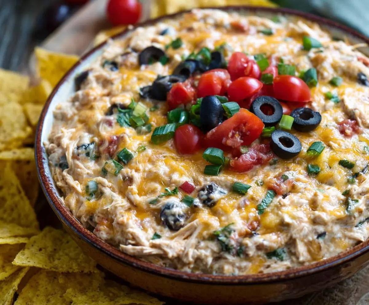 Easy Chicken Taco Dip Recipe