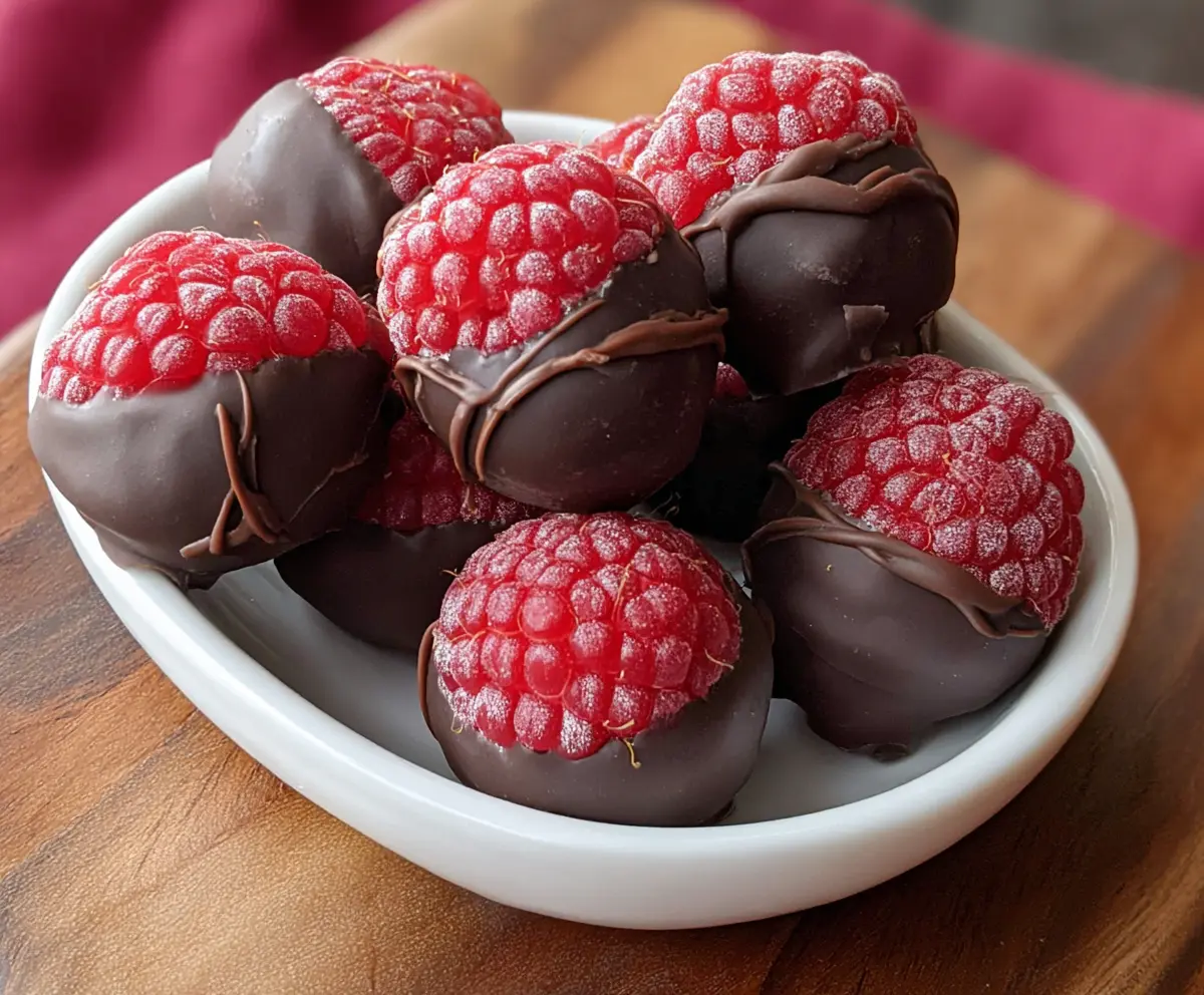 Easy Chocolate Covered Raspberries Recipe