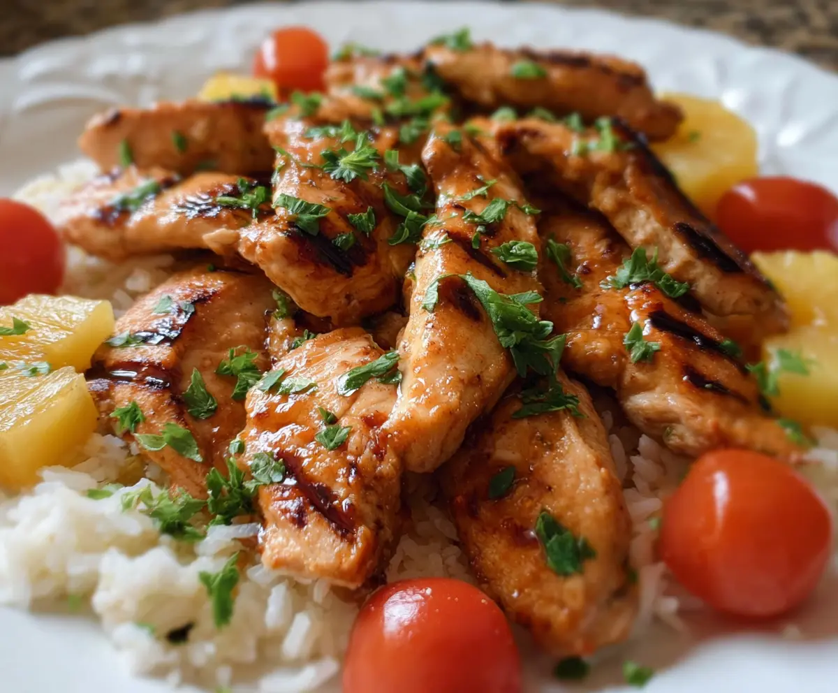 Easy Hawaiian Chicken & Coconut Rice