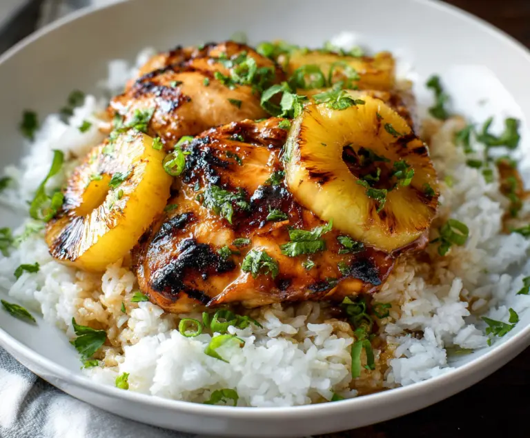 Hawaiian Chicken with Coconut Rice