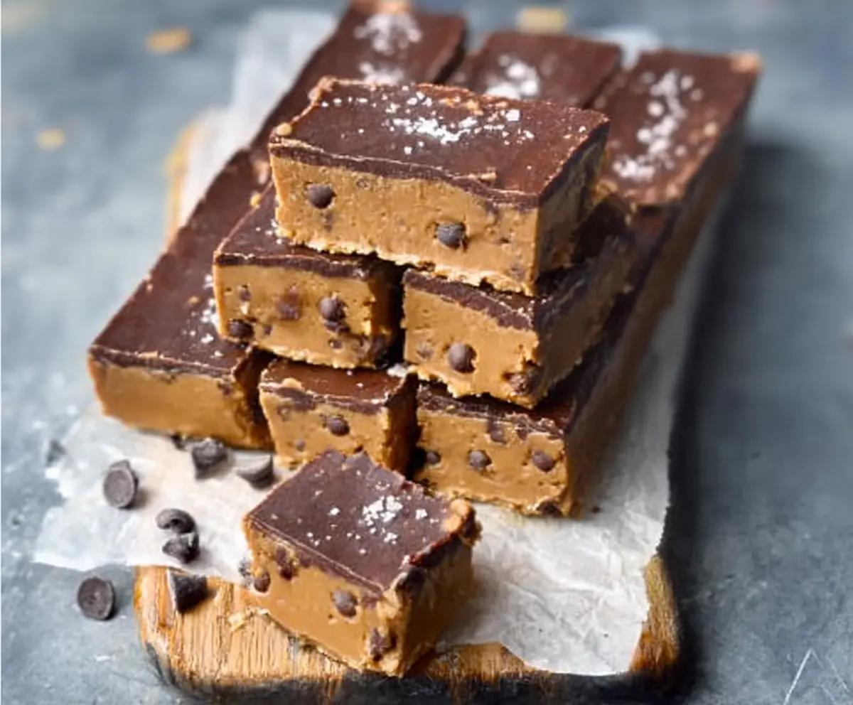 Easy Healthy No Bake Cookie Dough Bars