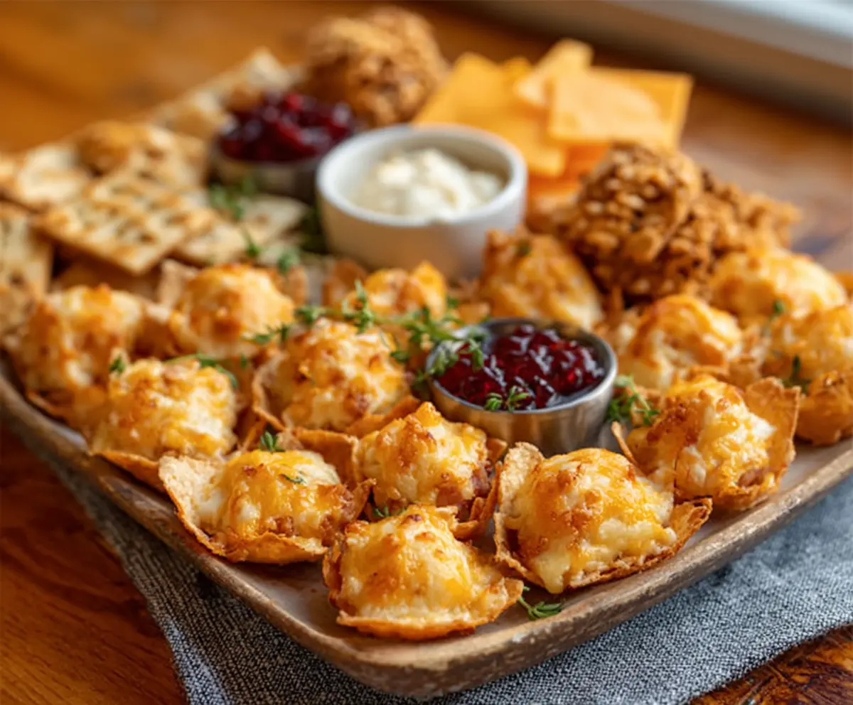 Delicious Iowa Party Bites appetizer on a platter, perfect for gatherings and celebrations.
